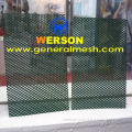 Green colour powder coated Aluminium DVA screen ,good vision from inside